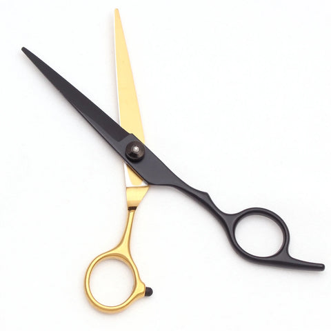 Hair Scissors JP Stainless Hairdressing Scissors 6" Haircut Set Black Thinning Shears Salon Haircut Scissors Razor Combs C1001