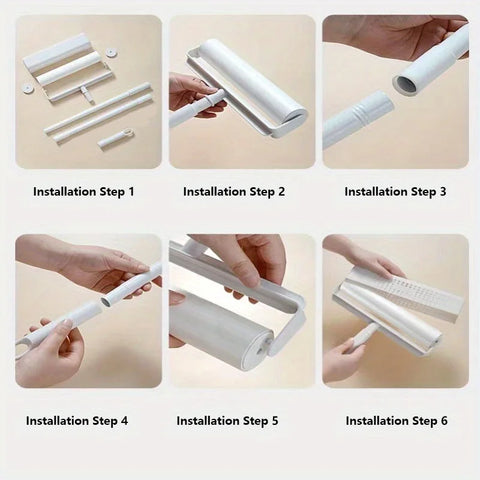 Pet Hair Removal Roller with 49" Adjustable Long Handle – Efficient Lint and Dust Cleaning Tool for Home, Sofa, and Pet Surfaces