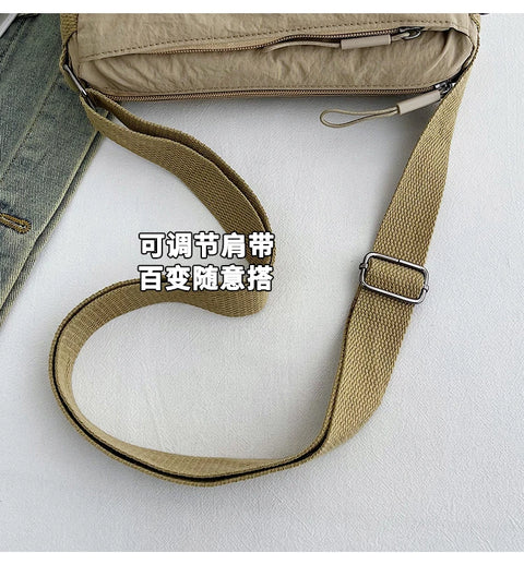 Crossbody bag for ladies - new trendy canvas shoulder bag that is versatile and fashionable, lightweight and spacious, featuring
