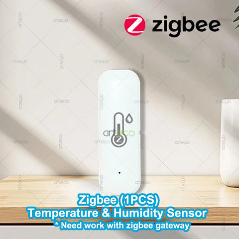 Zigbee Smart Temperature Humidity Sensor Thermometer Real-Time App Remote Mornitoring Control Smart Home Automation Need Gateway