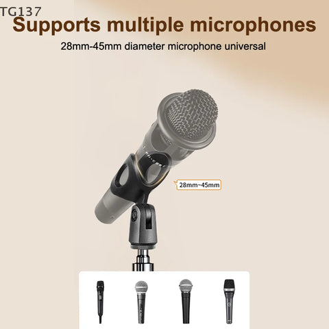 Microphone Boom Tripod Stand Mic Tripod Bracket 66CM Crossbar Arms With Clip And Phone Holder 1.7/2.1M