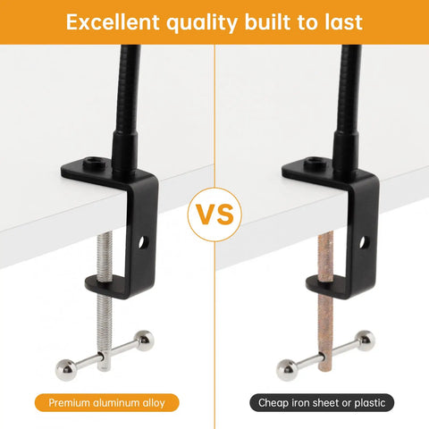 Flexible Gooseneck Desktop Mic Stands Holder Microphone Stand, Gooseneck Microphones Arm Stand
