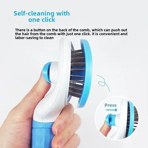 Stainless Steel Hair Remover Brush for Dogs and Cats Cats Pet Products Dog Grooming Equipment Cat Accessories Things Supplies