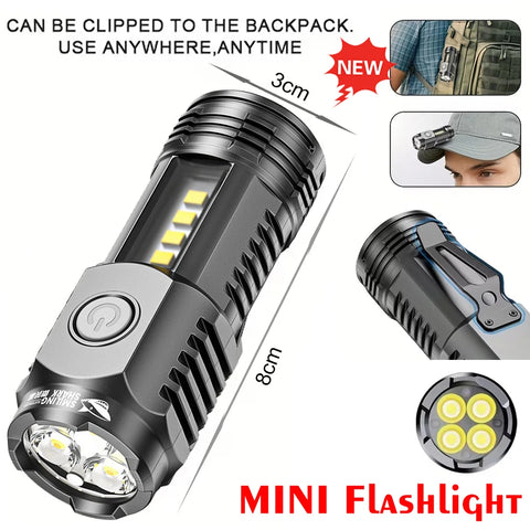 2000LM Ultra Bright P50 LED Flashlight Tactical EDC Emergency Spotlight Telescopic ZoomHandheld Torch  w/ 14500/18650 Battery