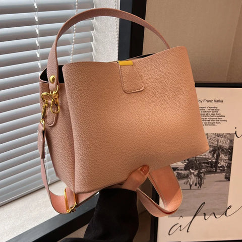 2026 New Trendy Fashion Handheld Bucket Bag Large Capacity Crossbody Bag for Women High-end Feel Women's Bag