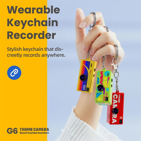 Portable Thumb Digital Camera 1080P HD Mini Camera Charmera Recording Video Cameras Wearable Keychain Recorder Gift Blind Boxes