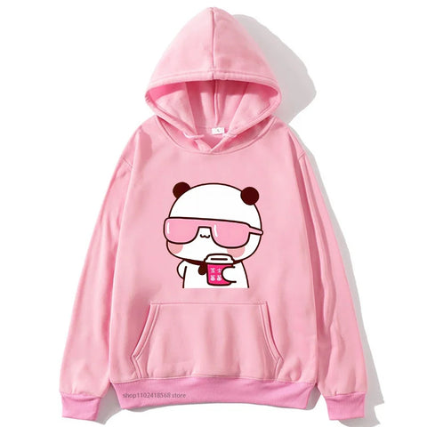 Couple Hoodies Bubu Dudu hoodie Sweatshirt Cartoon Kawaii Print Pullover Harajuku Men Women Sudaderas warm fleece hooded