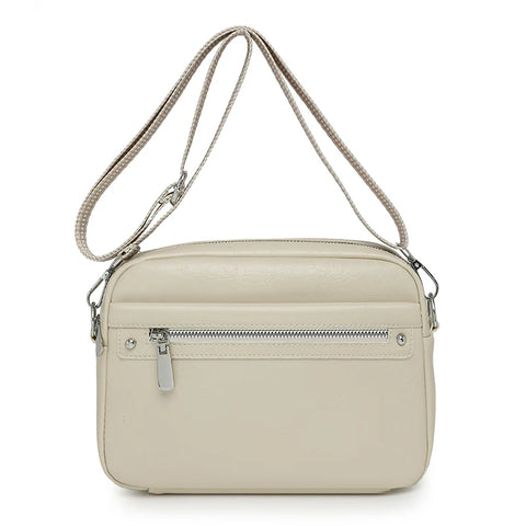 Trendy And Fashionable Women's Crossbody Bag, Single-Shoulder Bag, Simple Solid-Color Commuting Small Square Bag