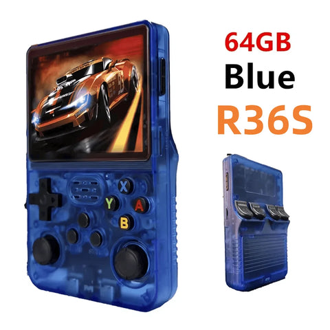 R36S R36 Ultra Handheld Retro Video Game Console IPS Screen 128GB Games Portable Pocket Player Linux System R36Ultra R36 PRO