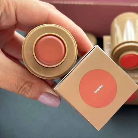 Rhod Pocket Blush LIP Stick Lip And Cheek Hydrating Stick Natural Rouge Powder Blush Cream Lipstick Cheek Easy To Apply Color