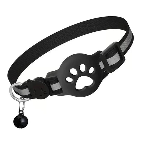 Cat Locator Collar Lightweight Adjustable Real Time GPS Tracking Outside Reflective Strips For Night Safety Enhance Pet Safety