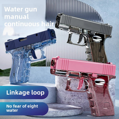 Manual Water Gun Large capacity water pistol Beach Outdoor Toy continuous firing Swimming Pool Toys