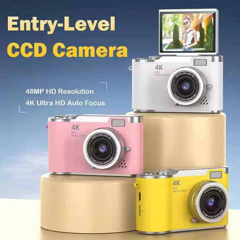 Digital Camera Children Cameras with 2.4 Inch Screen Flash Lamp Video Recorder 8x Zoom Compact Cam Student Small Camcorder