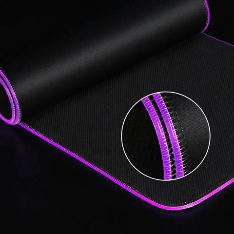 Gamepad RGB Large Mouse Pad Gamer LED Backlight Luminous Gamers Non-Slip Rubber Keyboard Pads XL E-sports Laptop Office Desk Mat