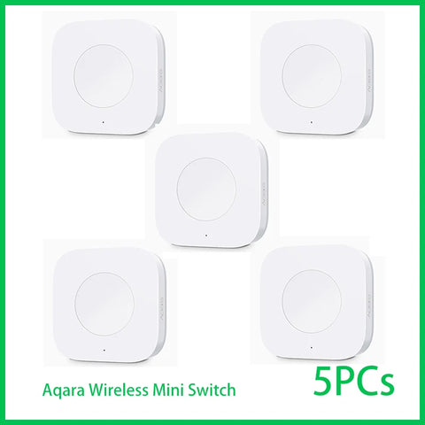 Aqara Wireless Mini Switch Zigbee Sensor Connection Smart Remote One Key Control Button Security Work for Mi Home APP Homekit