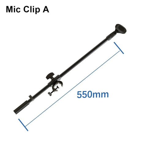 55cm Adjustable Rotating Microphone Stand Crossbar Arms Mic Clip Phone Holder Extension Bracket Designed 3/8 Thread Cross Bar