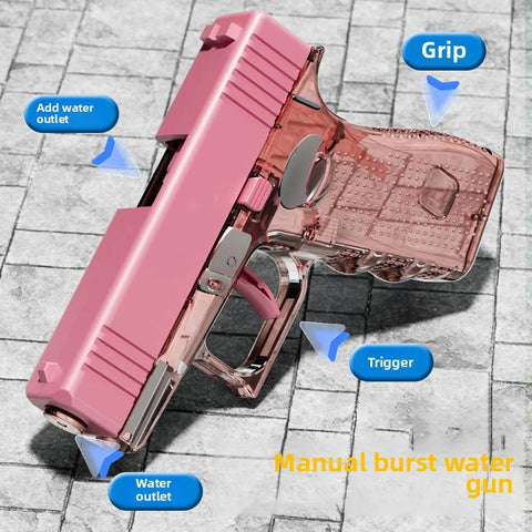Manual Water Gun Large capacity water pistol Beach Outdoor Toy continuous firing Swimming Pool Toys