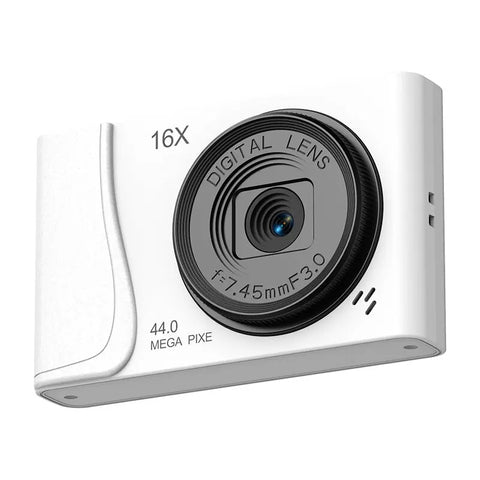 4K Digital Camera Retro CCD 24 Million Pixels Camcorder 16x Zoom Compact Cameras Auto Focus for Kids Adult Beginners Photograph