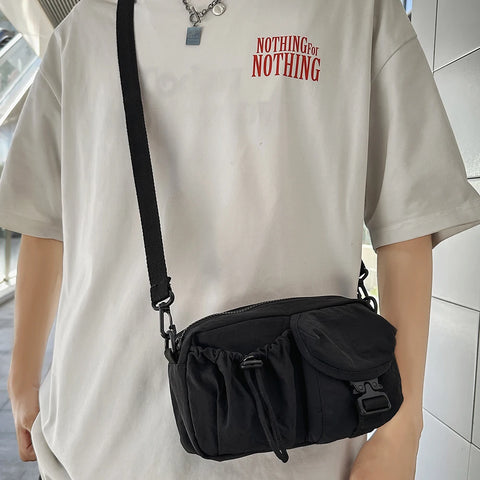 Trendy Sports Crossbody Bag, Workwear Style Design, Single Shoulder Bag, Multifunctional and Lightweight Portable Chest Bag