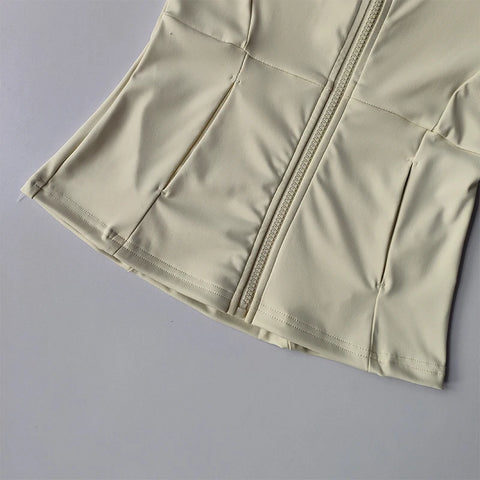 Women's Slim Fit Long Sleeve Sports Jacket Zip Fitness Yoga Workout Jacket Slim Tight Gym ActiveWear Top Running Jacket