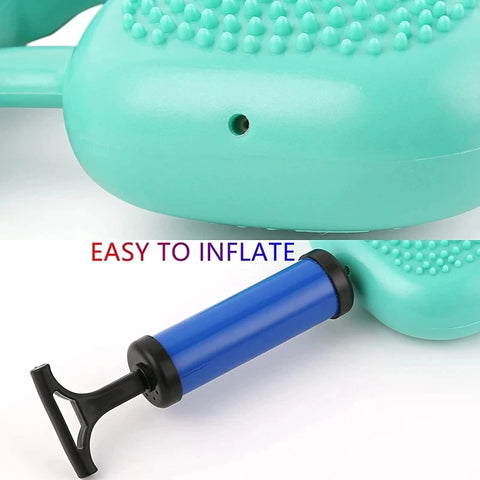 Mini Pedal Stepper Exercise Machine Inflatable Foot Stepper Indoor Core Training, Fat Reducing Machine Home Office Gym Trainer