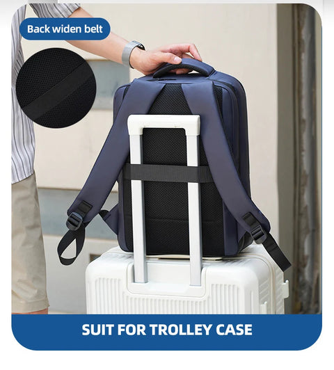 USB Business Backpack Commuting Hiking Camping Shopping Outdoor Travel Bag Laptop Computer Handbag Short Trip College Schoolbag