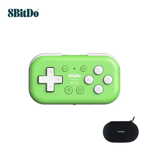 8Bitdo Micro Bluetooth Gamepad Pocket-sized Mini Controller for Switch1/2, Android,iOS,and Raspberry Pi, Supports Keyboard Mode