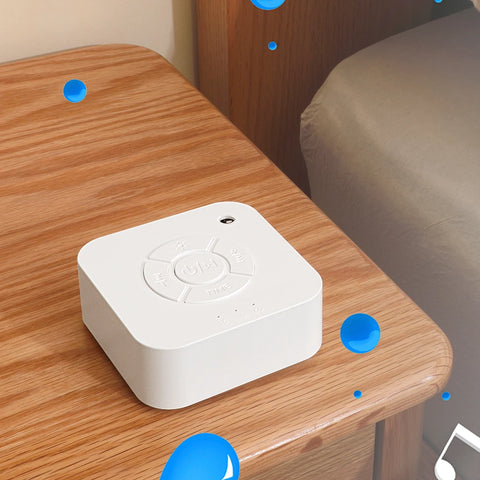 Baby White Noise Machine for Sleeping, Portable Sound Soother with 10 Relaxing Sounds, USB Rechargeable, Auto-Off Timer