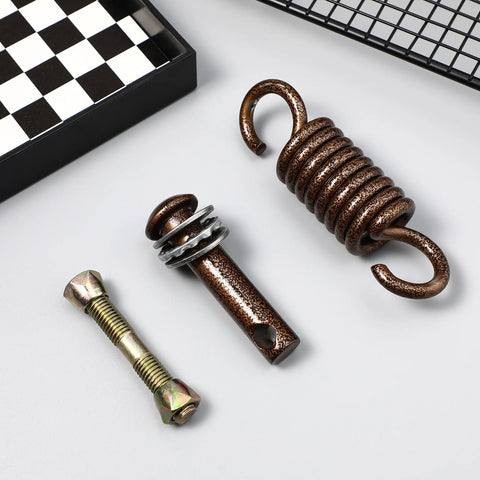 1 Set Stainless Steel Hammock Replacement Hook Spring Buckle Kit With Screw Bolt Durable Hanging Chair Fitting Parts For Porch
