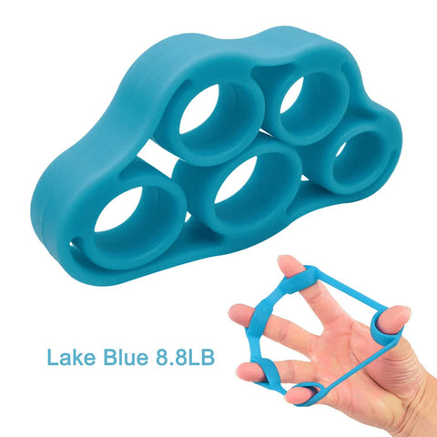 5-1PCS Silicone Finger Gripper Strengthener Trainer 6-80LB Elastic Hand Grip Finger Exerciser For Guitar/Patient Hand Trainer