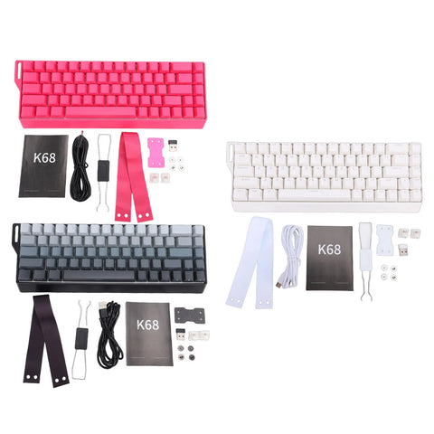 4000mA Mechanical Gaming Keyboard Wired Wireless 60% Rapid Trigger Gaming Keyboard w/RGB Backlit 3 Mode Hall Effect Side Printed
