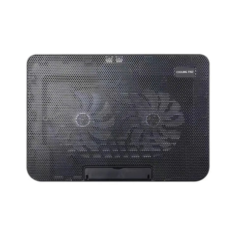 Portable Adjustable Laptop Cooling Pad USB Port Metal Mesh Laptop Cooler Fan LED Light Notebook Cooler Office
