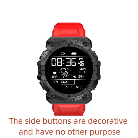 Smart Fitness Watch with Bluetooth - Music Control, Step Tracking, Weather & Message Alerts for Active Users