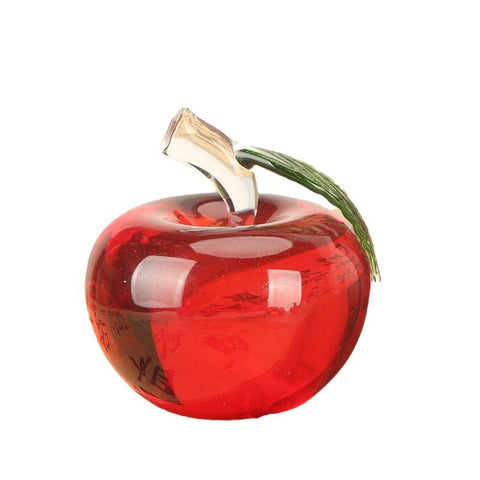 Crystal Fruit Decor - Peach, Grape, Apple, And Persimmon Ornaments For Bedroom, Living Room, And Office Gift