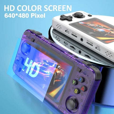BOYHOM R36H Retro Video Game Console 3.5‘’ IPS Screen RK3326 3000 mAh Open Linux System Portable Player For Boys gift