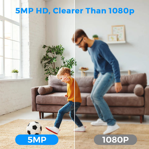 BESDER 5MP Mini Wifi IP Camera Indoor Human Detect 5X Zoom Surveillance Baby Monitor Mini Indoor CCTV PTZ Camera O-Kam Pro APP