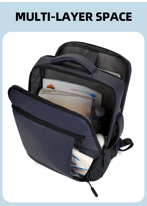 USB Business Backpack Commuting Hiking Camping Shopping Outdoor Travel Bag Laptop Computer Handbag Short Trip College Schoolbag