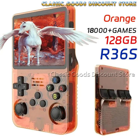 NEW R36PRO Retro Handheld Video Game Console Linux System 3.5 Inch IPS Screen Portable Pocket Video 64GB/256GB Player Games Gift