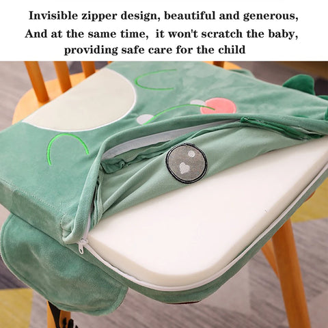 10cm High Baby Chair Cushion Adjustable Children Seating Baby Dining Heightening Removable Seats Mat
