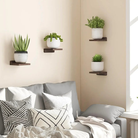 Floating Shelves for Wall, Wood Shelf 5 Inch Display Ledges Room Decor,
