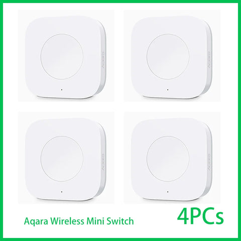 Aqara Wireless Mini Switch Zigbee Sensor Connection Smart Remote One Key Control Button Security Work for Mi Home APP Homekit