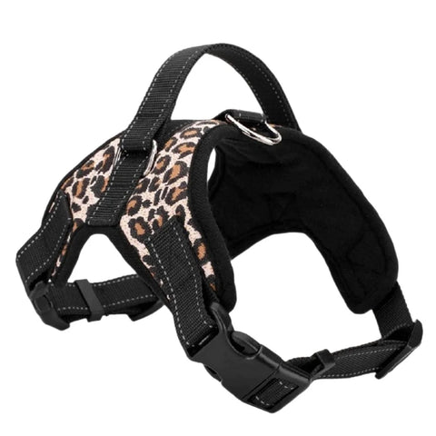 Adjustable Dog Harness Nylon Durable, Padded Reflective Threads Chest Strap for Large Medium Small Dogs, Husky Vest Pet Supplies
