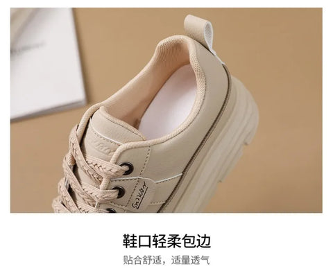 Chunky Sneakers Women 2025Spring Platform Designer Casual Shoes Comfortable Softsole Waterproof Vulcanize Shoes Zapatillas Mujer