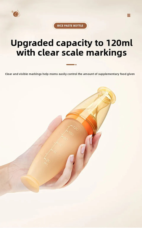 Silicone Baby Complementary Food Spoon Squeeze Feeding Bottle Spoon Water Feeding Tool Baby Food Tableware Tool