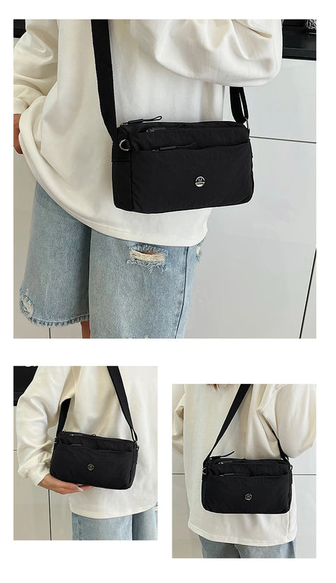 Crossbody bag for ladies - new trendy canvas shoulder bag that is versatile and fashionable, lightweight and spacious, featuring