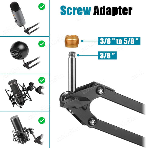 Professional Flexible Desktop Microphone Adjustable Suspension Scissor Boom Arm Stand for SM7B AM8 A8 A6V K658 K688 K669 Mic