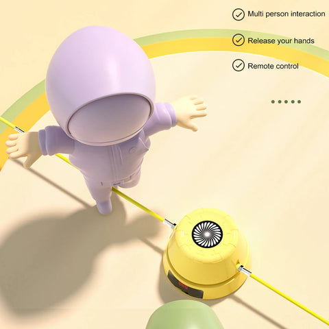 Electric Rope Skipping Machine Remote Control Smart Automatic Jump Rope Digital Counter Indoor Outdoor Training Toys Games Kids