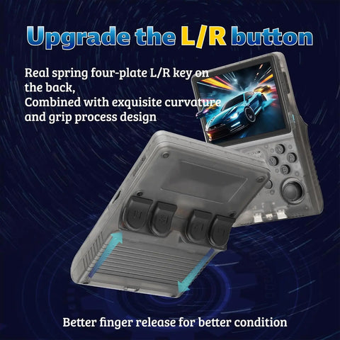 Retro Handheld Game Console R40S Pro Linux System 3.5 Inch IPS Screen Mini Portable Pocket Video Game Consola 256G Games Kid
