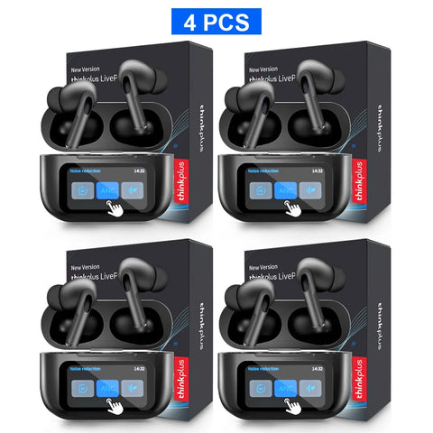 Original Thinkplus Wireless Bluetooth Earphones ANC Noise Reduction Earbuds HD Mic Call Gamer Headsets LED Touch Screen Control