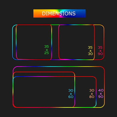 Gamepad RGB Large Mouse Pad Gamer LED Backlight Luminous Gamers Non-Slip Rubber Keyboard Pads XL E-sports Laptop Office Desk Mat